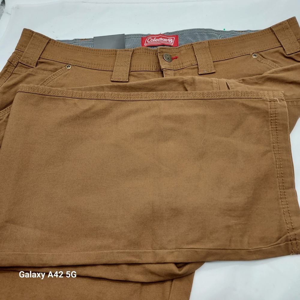 Coleman‎ Mens Canvas Utility Work Pants Copper Stretch Cargo 38x32 SACS6P5668
